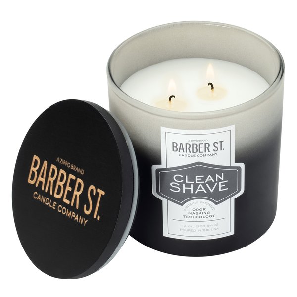 Zippo Barber Street Clean Shave Odor Masking Candle 70035